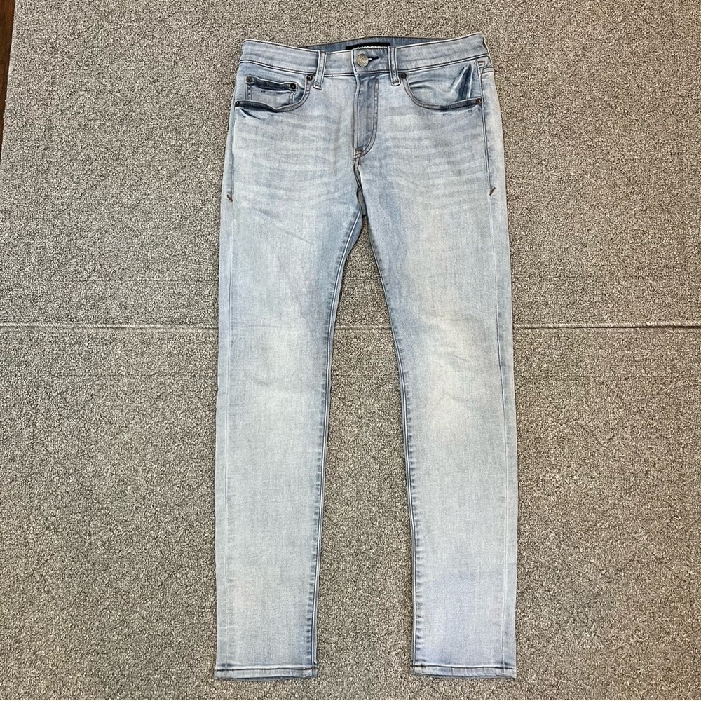 Express Hyper Stretch Skinny Jeans Mens Size 32X31 Blue Light Wash